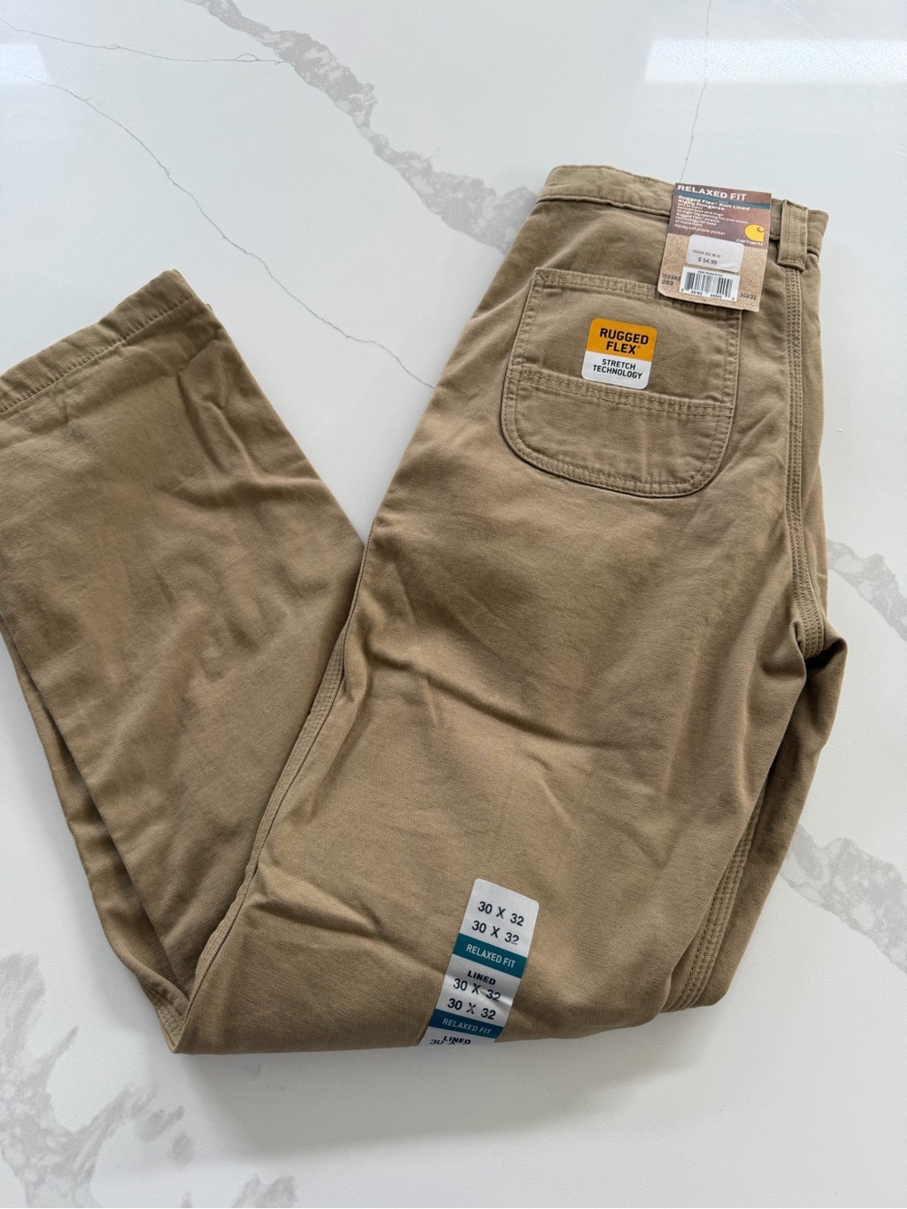 carhartt relaxed straight rigby dungaree 30x 32 Khaki